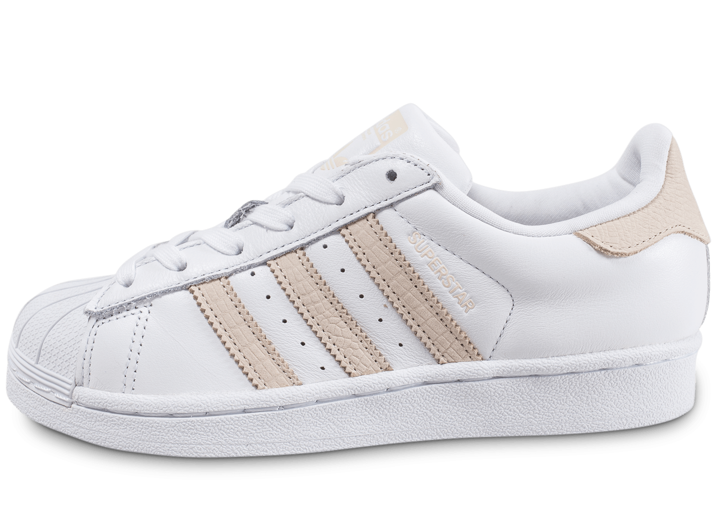 superstar blanche et beige